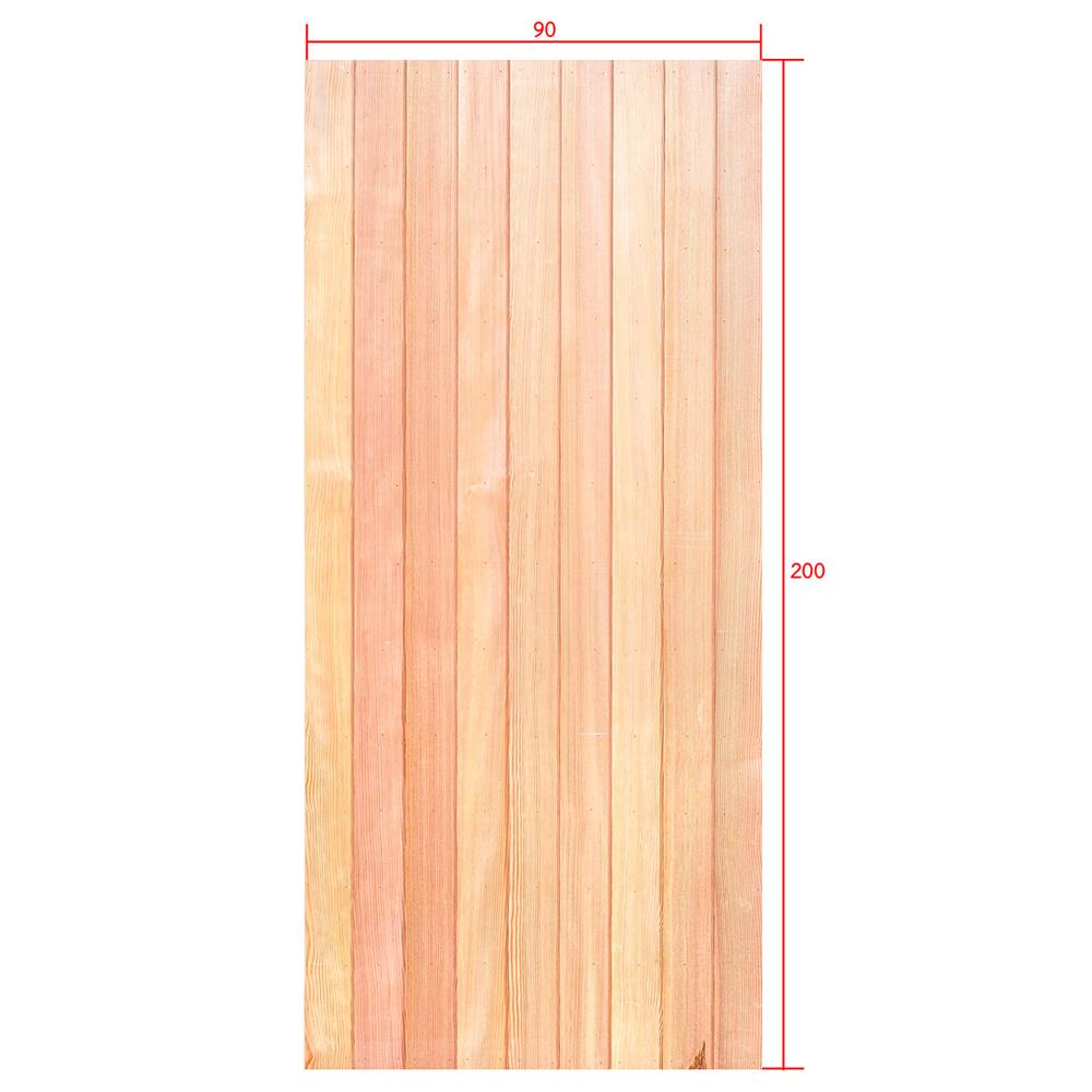 ประตูไม้ดักลาสเฟอร์ ไม่เจาะลูกบิด D2D ECO PINE-802 90x200 ซม. สีธรรมชาติ