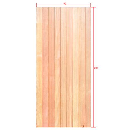 ประตูไม้ดักลาสเฟอร์ ไม่เจาะลูกบิด D2D ECO PINE-802 90x200 ซม. สีธรรมชาติ_4
