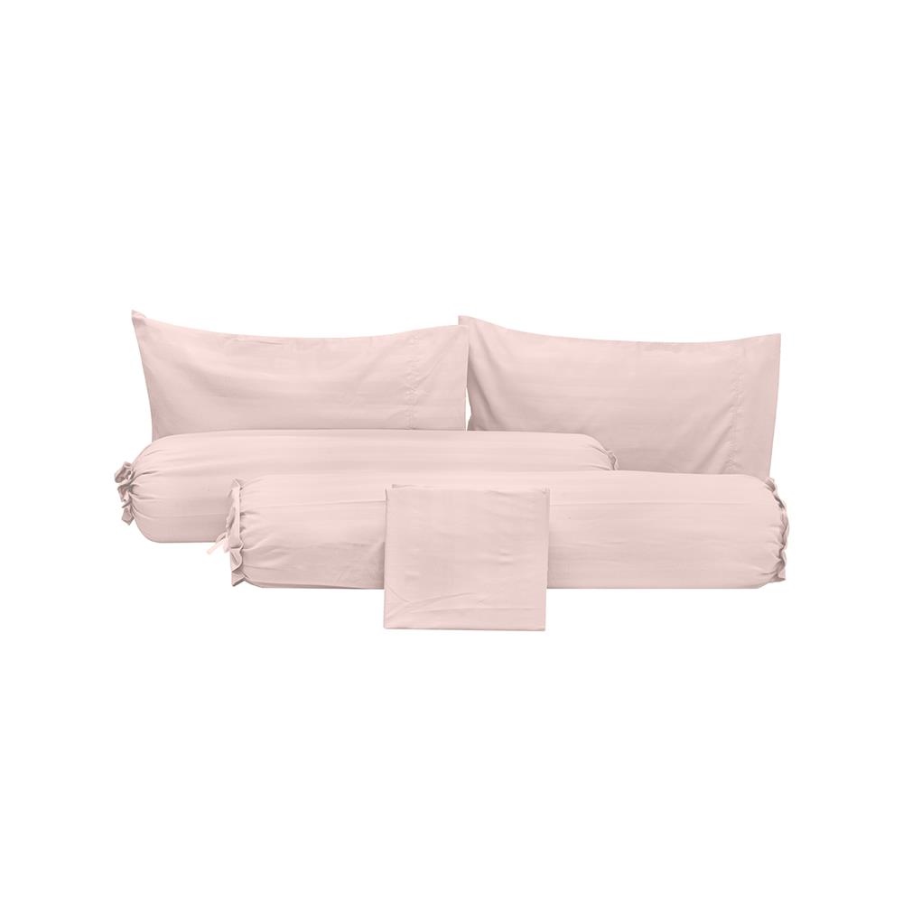 ชุดผ้าปูที่นอน 6 ฟุต (ชุด 5 ชิ้น) PICASSO CLASSIC IRIS OLD ROSE