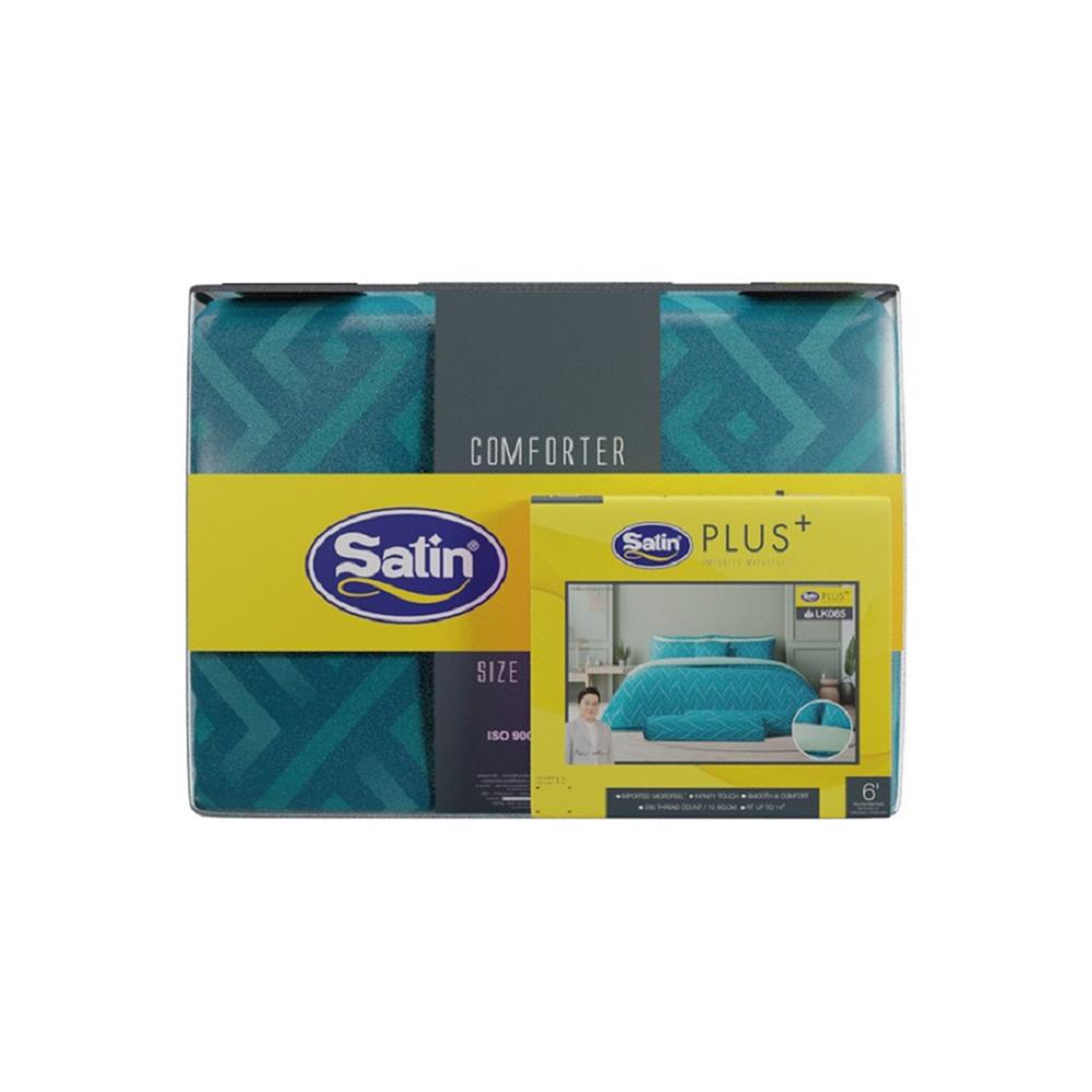 ชุดผ้าปูที่นอน 6 ฟุต (ชุด 6 ชิ้น) SATIN PLUS LUCKY ME LUCKY MORE LK065