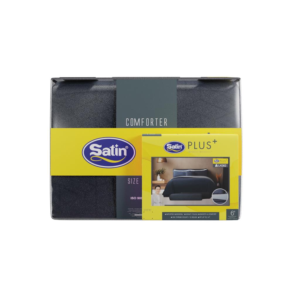 ชุดผ้าปูที่นอน 6 ฟุต (ชุด 6 ชิ้น) SATIN PLUS LUCKY ME LUCKY MORE LK062