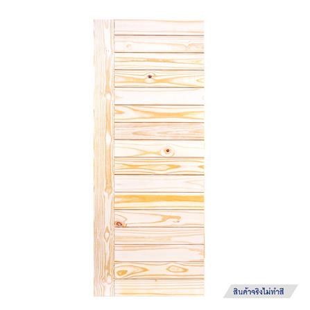 ประตูไม้สนนิวซีแลนด์ ไม่เจาะลูกบิด D2D ECO PINE-814 80x200 ซม. สีธรรมชาติ_0