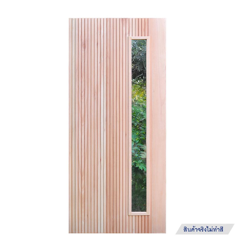 ประตูไม้เรดแกรนด์ดิส ไม่เจาะลูกบิด D2D D2D-912 90x200 ซม. สีธรรมชาติ