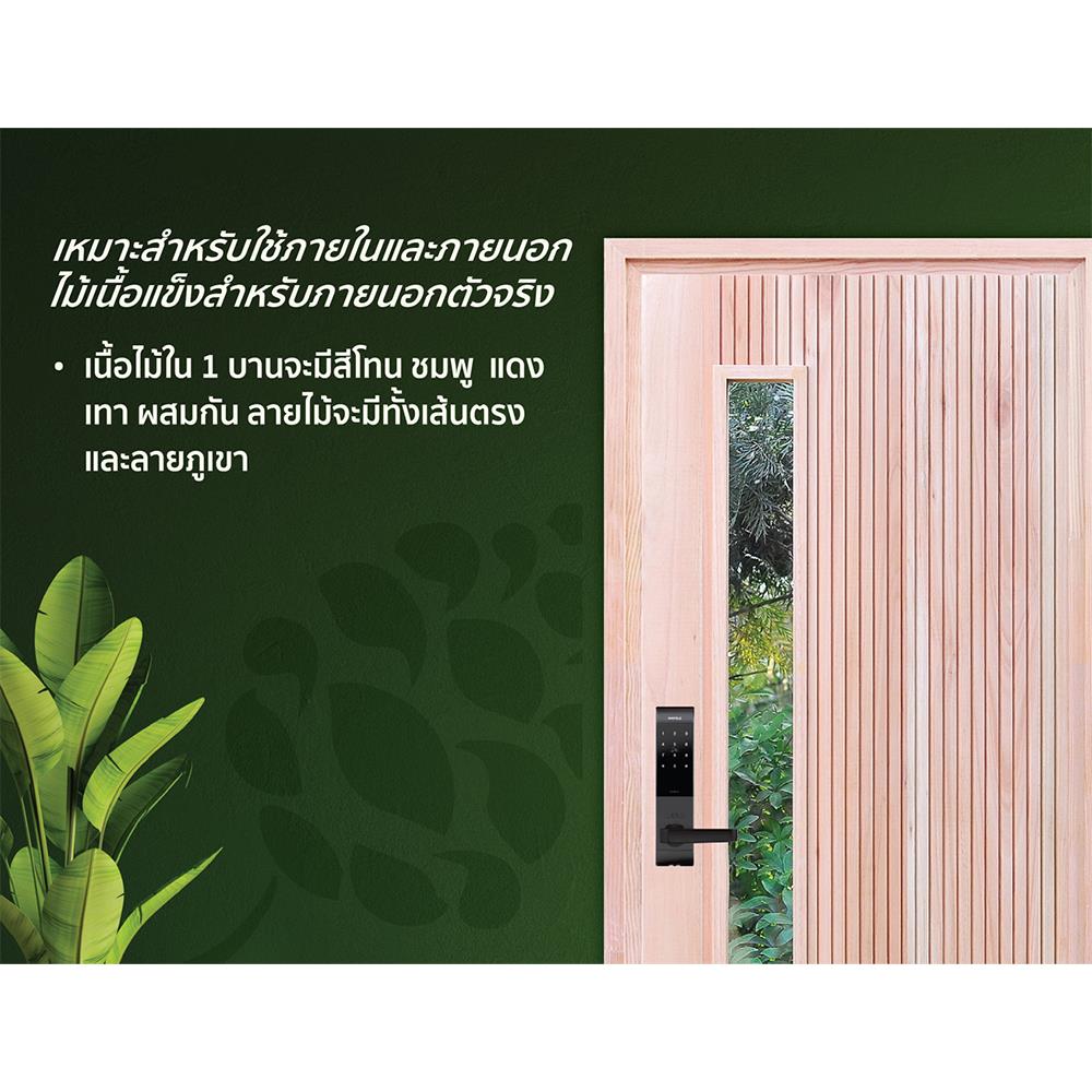 ประตูไม้เรดแกรนด์ดิส ไม่เจาะลูกบิด D2D D2D-912 90x200 ซม. สีธรรมชาติ