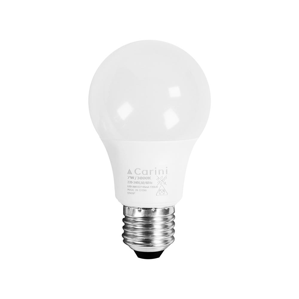 หลอด LED CARINI A60 ECOLIFE2 7 วัตต์ WARM WHITE E27 (แพ็ก 4 ชิ้น)