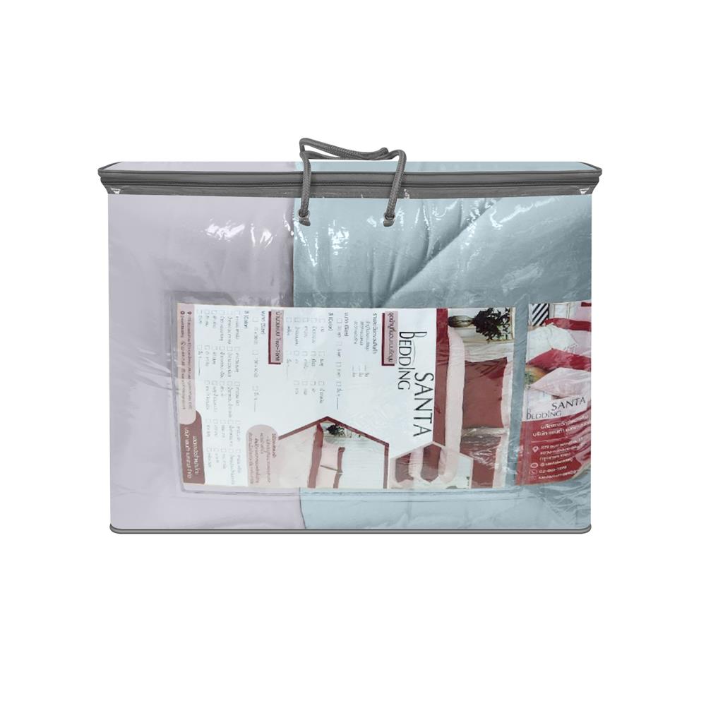 ชุดผ้าปูที่นอน 6 ฟุต (ชุด 6 ชิ้น) SANTA BEDDING สี GREEN/GREY