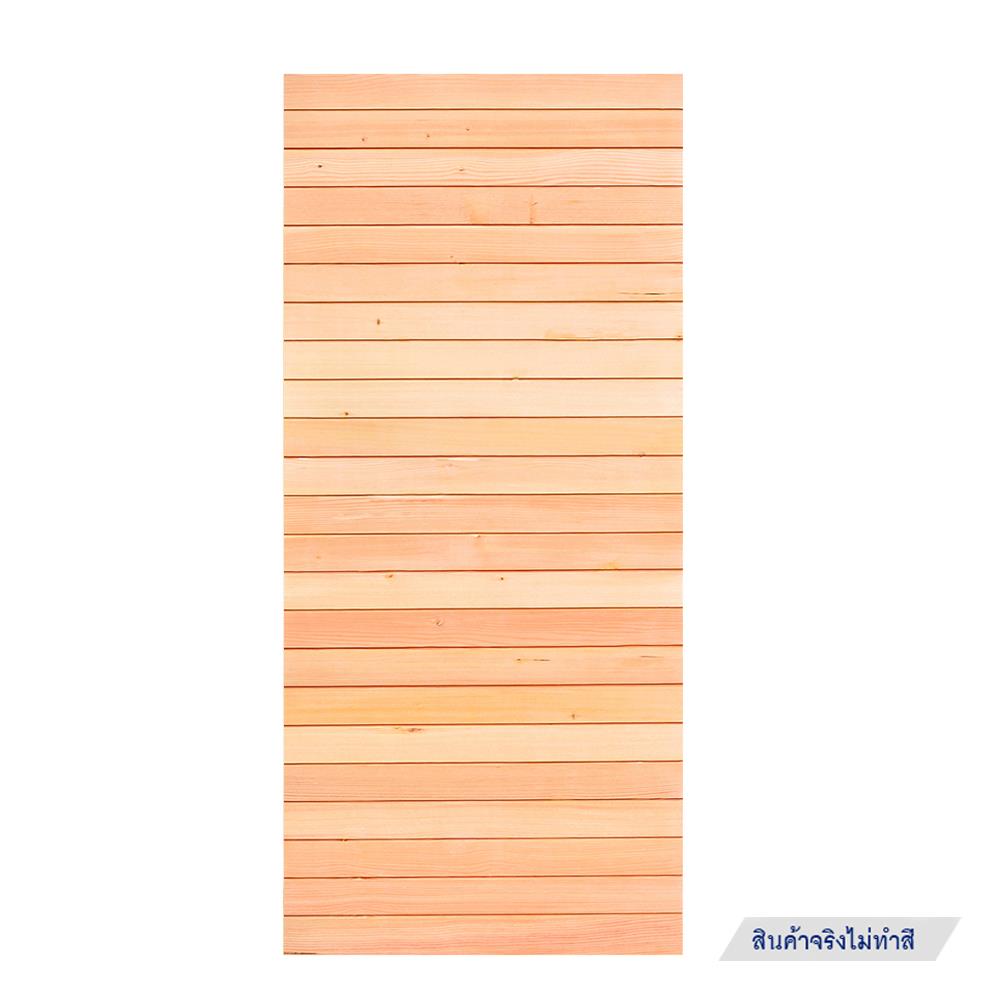 ประตูไม้ดักลาสเฟอร์ ไม่เจาะลูกบิด D2D ECOP PINE-801 90x200 ซม. สีธรรมชาติ