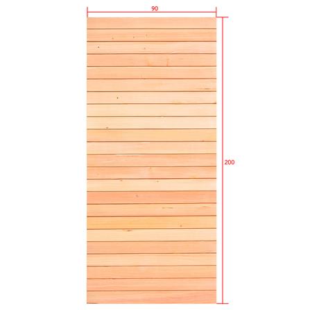 ประตูไม้ดักลาสเฟอร์ ไม่เจาะลูกบิด D2D ECOP PINE-801 90x200 ซม. สีธรรมชาติ_4