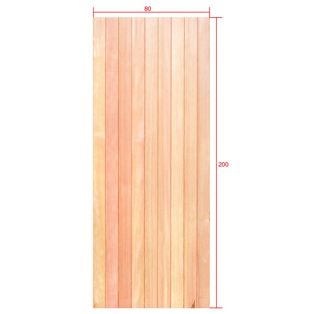 ประตูไม้ดักลาสเฟอร์ ไม่เจาะลูกบิด D2D EcoPine-802 80x200 ซม. สีธรรมชาติ