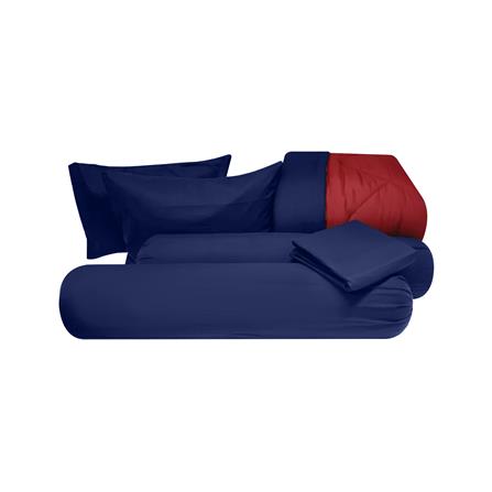 ชุดผ้าปูที่นอน 6 ฟุต (ชุด 6 ชิ้น) SANTA BEDDING สี BLUE/RED_5