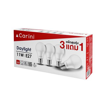 หลอด LED CARINI A60 ECOLIFE2 11 วัตต์ DAYLIGHT E27 (แพ็ก 4 ชิ้น)_2