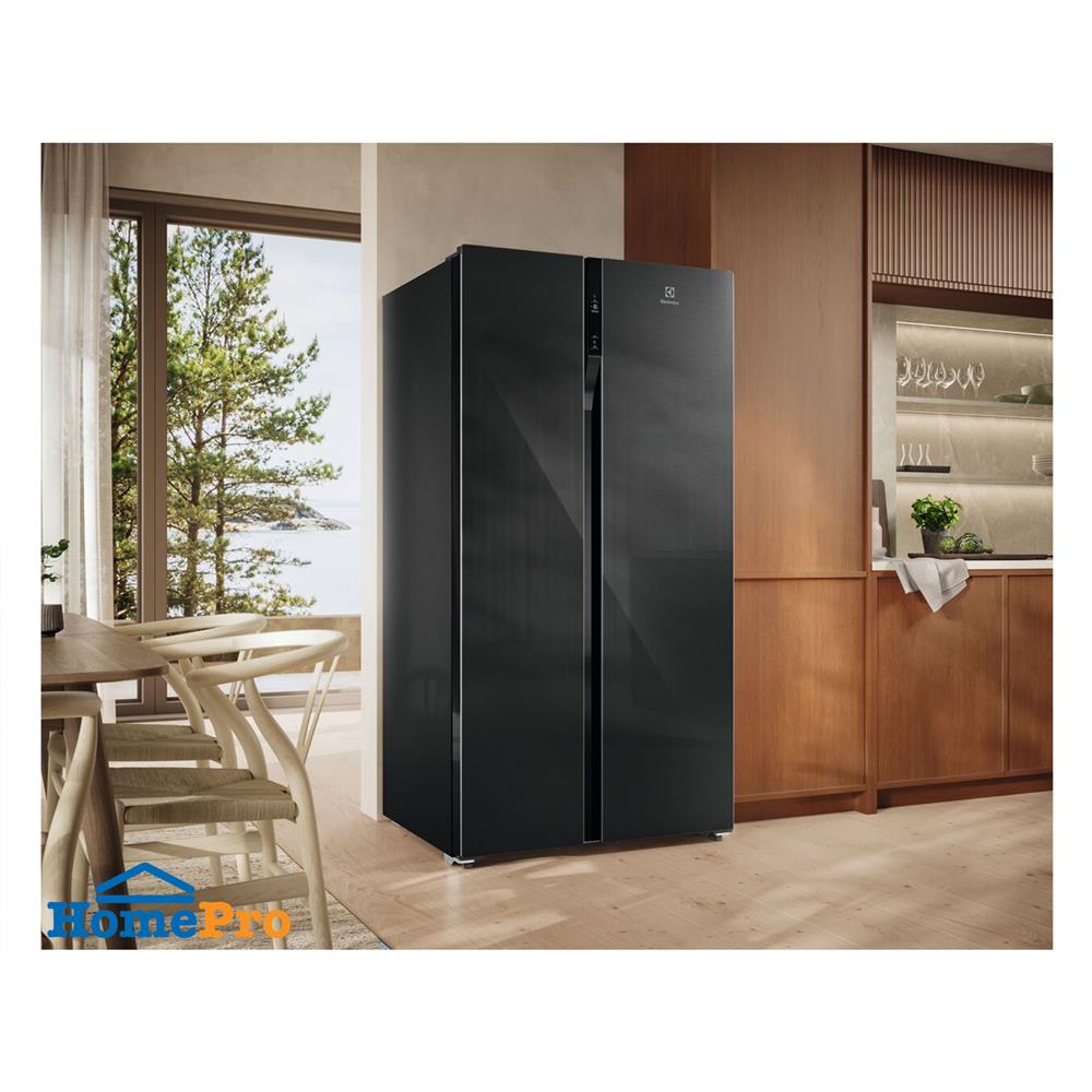 ตู้เย็น SIDE BY SIDE ELECTROLUX ESE6200B-B 22.0 คิว สีดำ อินเวอร์เตอร์