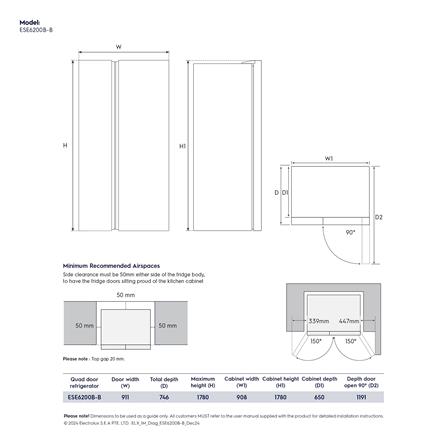 ตู้เย็น SIDE BY SIDE ELECTROLUX ESE6200B-B 22.0 คิว สีดำ อินเวอร์เตอร์_7