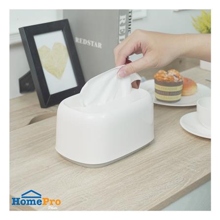 กล่องทิชชู่แผ่น KECH IVORY สีขาว_4