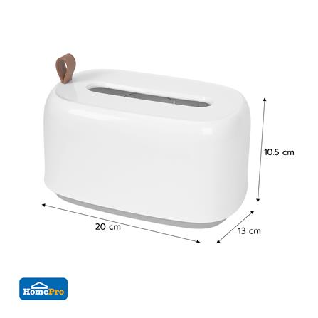กล่องทิชชู่แผ่น KECH IVORY สีขาว_5