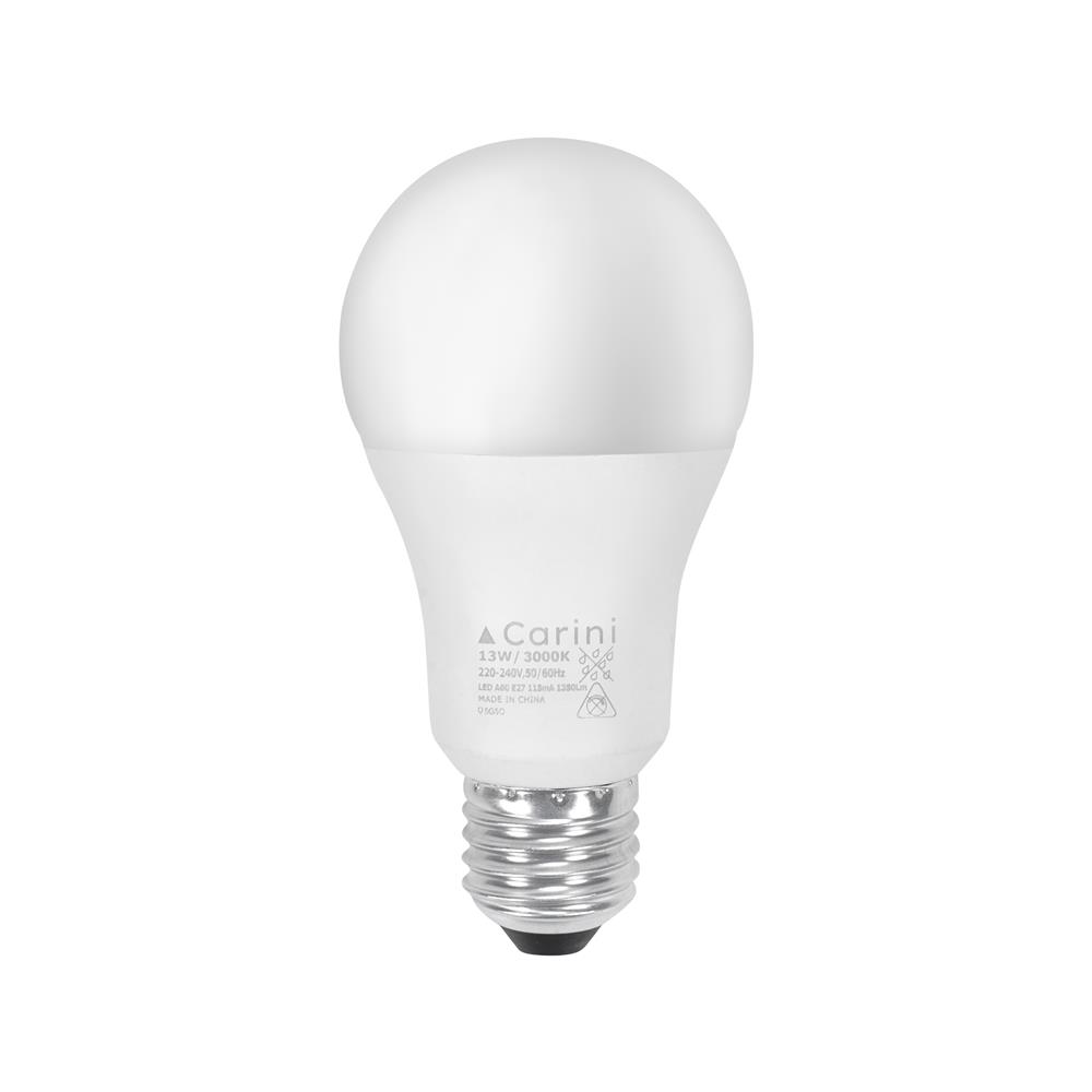 หลอด LED CARINI A60 ECOLIFE2 13 วัตต์ WARM WHITE E27 (แพ็ก 4 ชิ้น)