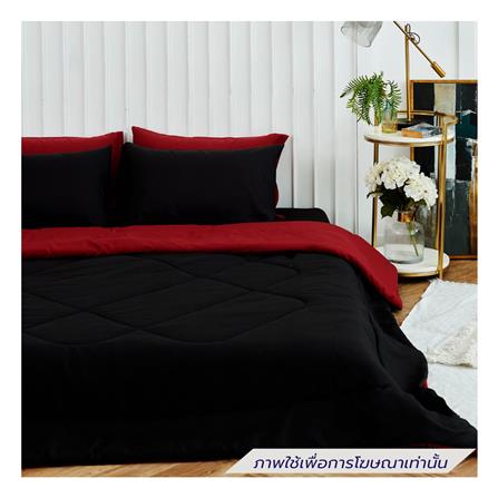 ชุดผ้าปูที่นอน 6 ฟุต (ชุด 6 ชิ้น) SANTA BEDDING สี BLACK/RED_2