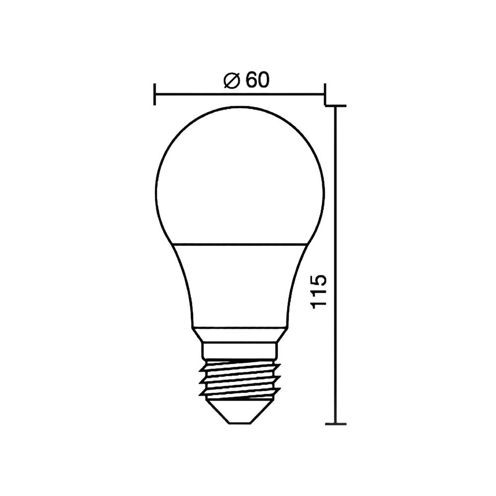 หลอด LED CARINI A60 ECOLIFE2 7 วัตต์ COOL WHITE E27 (แพ็ก 4 ชิ้น)