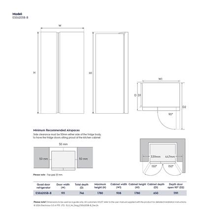 ตู้เย็น SIDE BY SIDE ELECTROLUX ESE6205B-B 22.0 คิว กระจกดำ อินเวอร์เตอร์_7