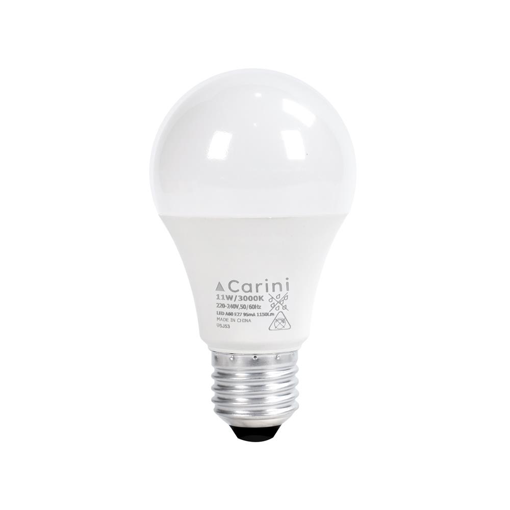 หลอด LED CARINI A60 ECOLIFE2 11 วัตต์ WARM WHITE E27 (แพ็ก 4 ชิ้น)