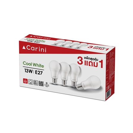 หลอด LED CARINI A60 ECOLIFE2 13 วัตต์ COOL WHITE E27 (แพ็ก 4 ชิ้น)_2