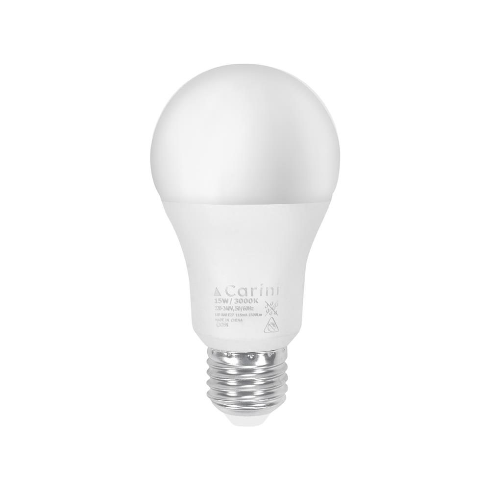หลอด LED CARINI A60 ECOLIFE2 15 วัตต์ WARM WHITE E27 (แพ็ก 4 ชิ้น)