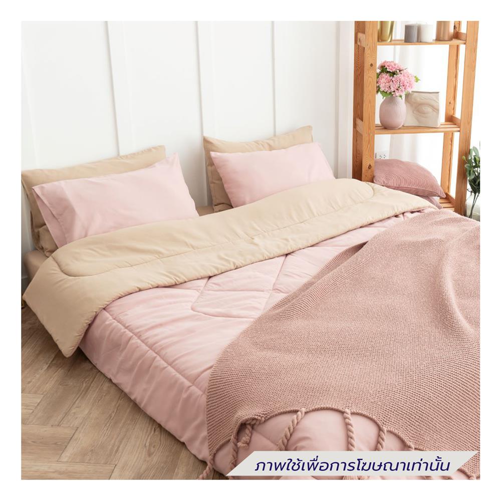 ชุดผ้าปูที่นอน 3.5 ฟุต (ชุด 4 ชิ้น) SANTA BEDDING สี BROWN/PINK