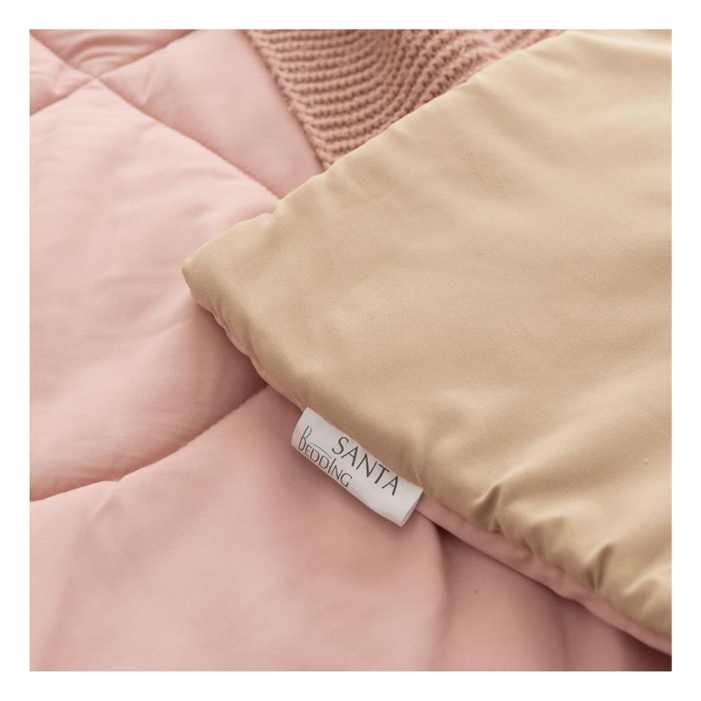 ชุดผ้าปูที่นอน 3.5 ฟุต (ชุด 4 ชิ้น) SANTA BEDDING สี BROWN/PINK