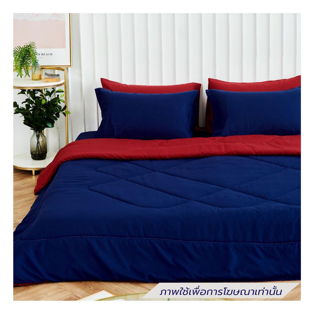 ชุดผ้าปูที่นอน 3.5 ฟุต (ชุด 4 ชิ้น) SANTA BEDDING สี BLUE/RED