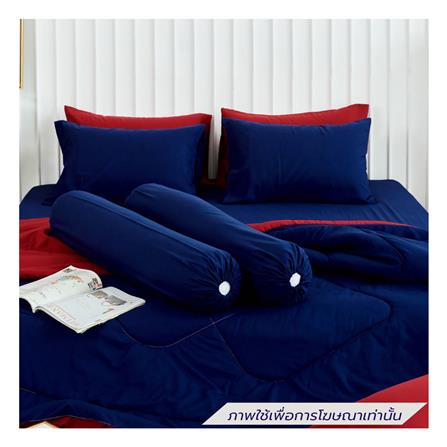 ชุดผ้าปูที่นอน 3.5 ฟุต (ชุด 4 ชิ้น) SANTA BEDDING สี BLUE/RED_2