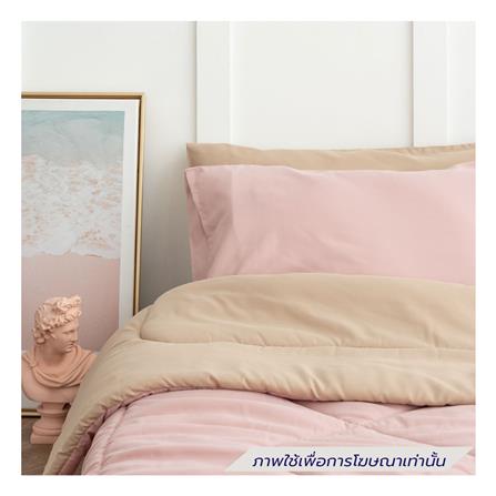 ชุดผ้าปูที่นอน 6 ฟุต (ชุด 6 ชิ้น) SANTA BEDDING สี BROWN/PINK_2