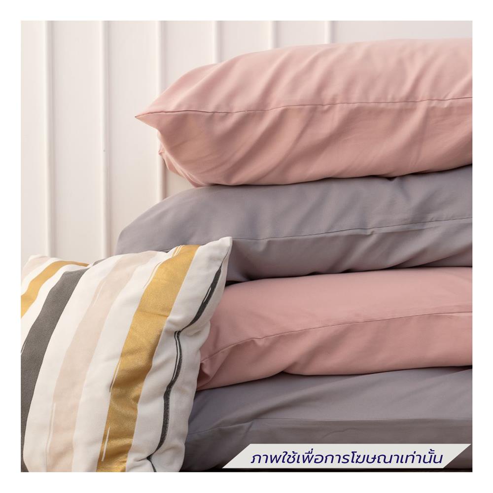 ชุดผ้าปูที่นอน 5 ฟุต (ชุด 6 ชิ้น) SANTA BEDDING สี GREY/PINK