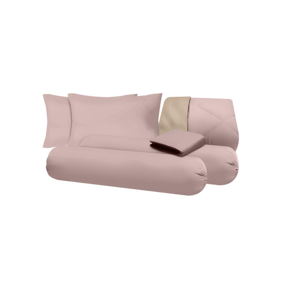 ชุดผ้าปูที่นอน 6 ฟุต (ชุด 6 ชิ้น) SANTA BEDDING สี CREAM/BROWN