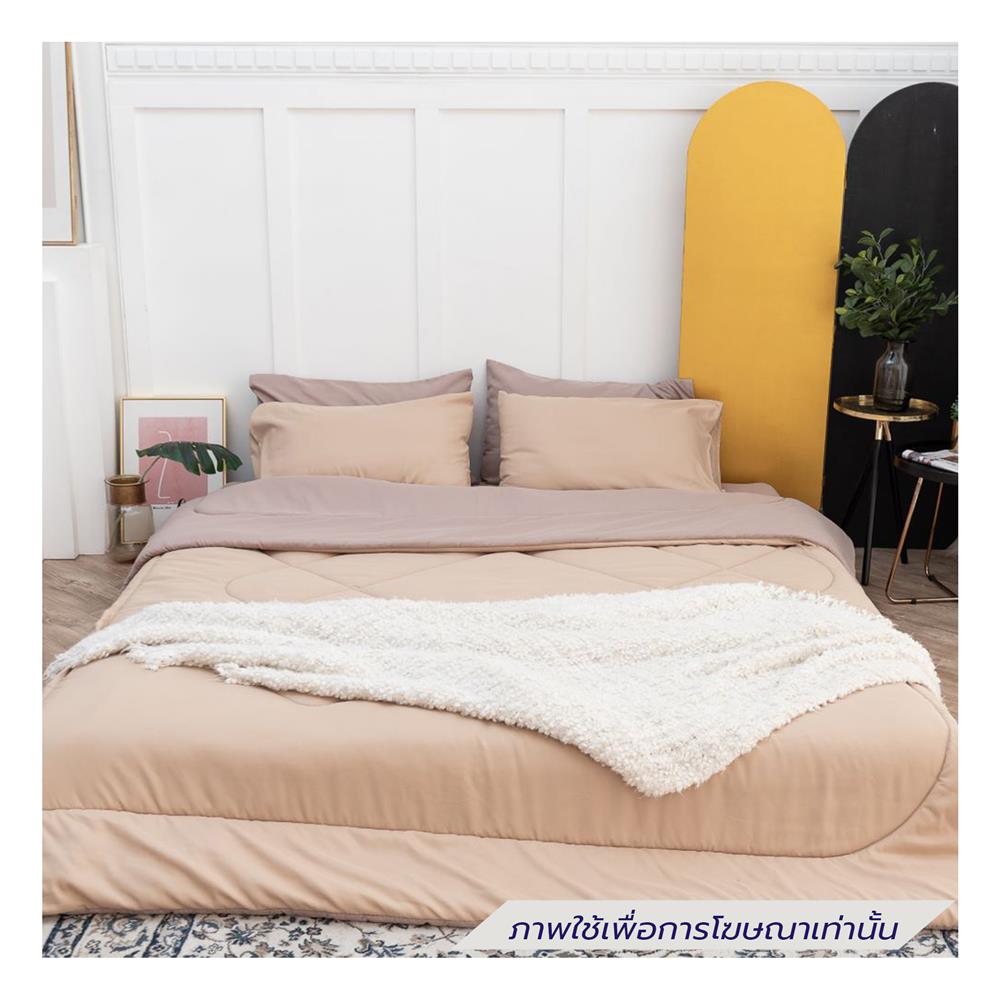 ชุดผ้าปูที่นอน 3.5 ฟุต (ชุด 4 ชิ้น) SANTA BEDDING สี CREAM/BROWN