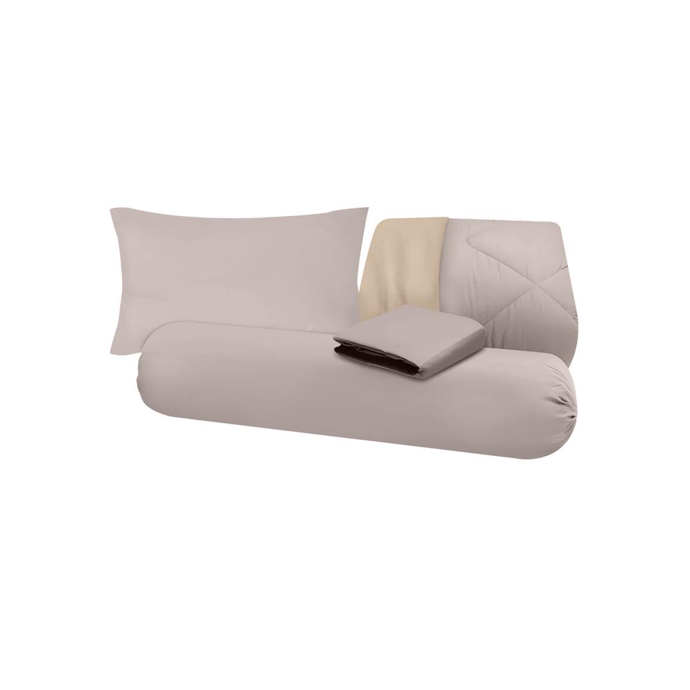 ชุดผ้าปูที่นอน 3.5 ฟุต (ชุด 4 ชิ้น) SANTA BEDDING สี CREAM/BROWN