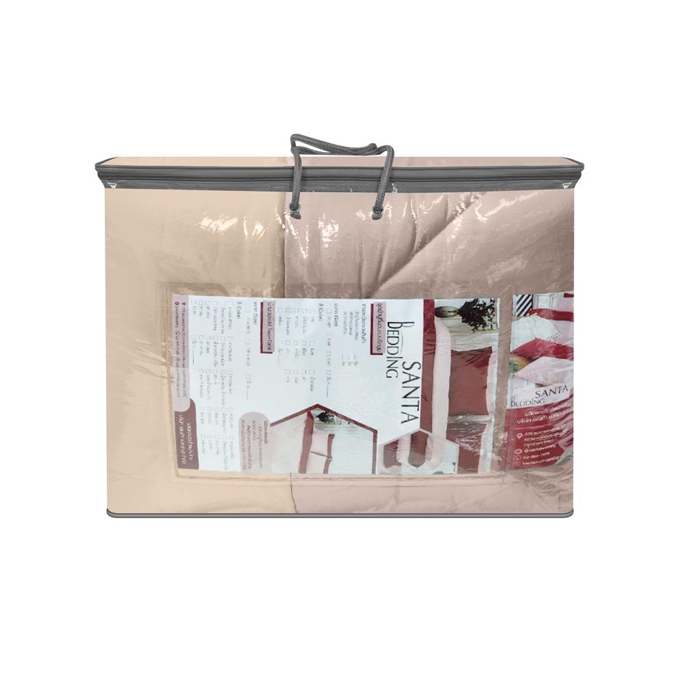 ชุดผ้าปูที่นอน 3.5 ฟุต (ชุด 4 ชิ้น) SANTA BEDDING สี CREAM/BROWN