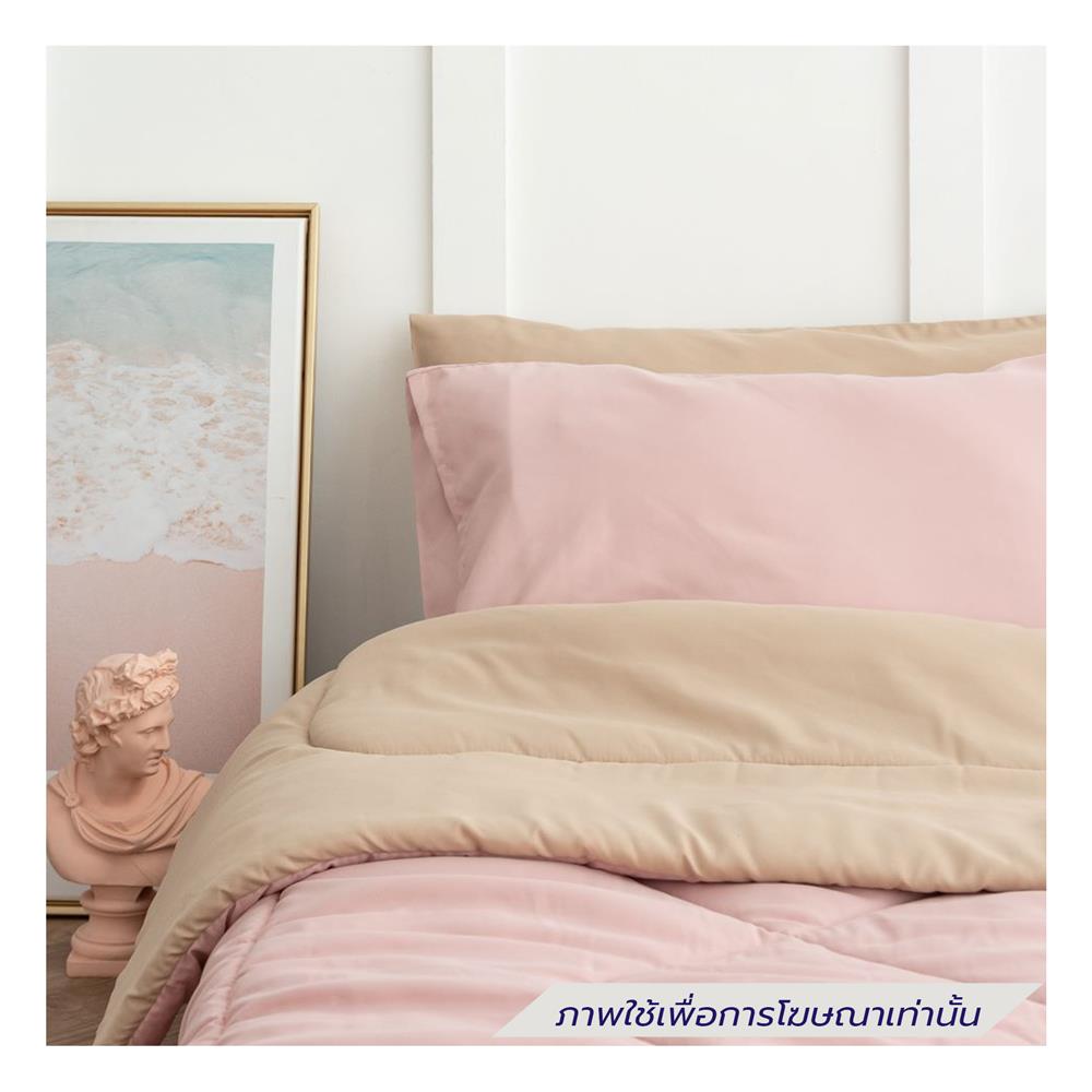 ชุดผ้าปูที่นอน 5 ฟุต (ชุด 6 ชิ้น) SANTA BEDDING สี BROWN/PINK