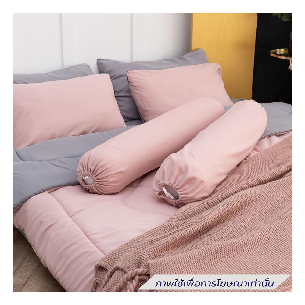 ชุดผ้าปูที่นอน 6 ฟุต (ชุด 6 ชิ้น)  SANTA BEDDING สี GREY/PINK