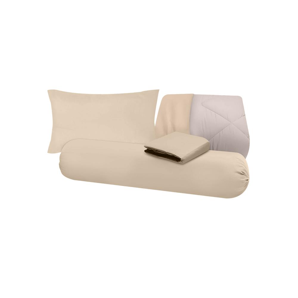 ชุดผ้าปูที่นอน 3.5 ฟุต (ชุด 4 ชิ้น) SANTA BEDDING สี BROWN/CREAM