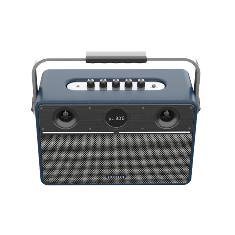 ลำโพงบลูทูธพร้อมไมค์ AIWA MI-X430 สีน้ำเงิน