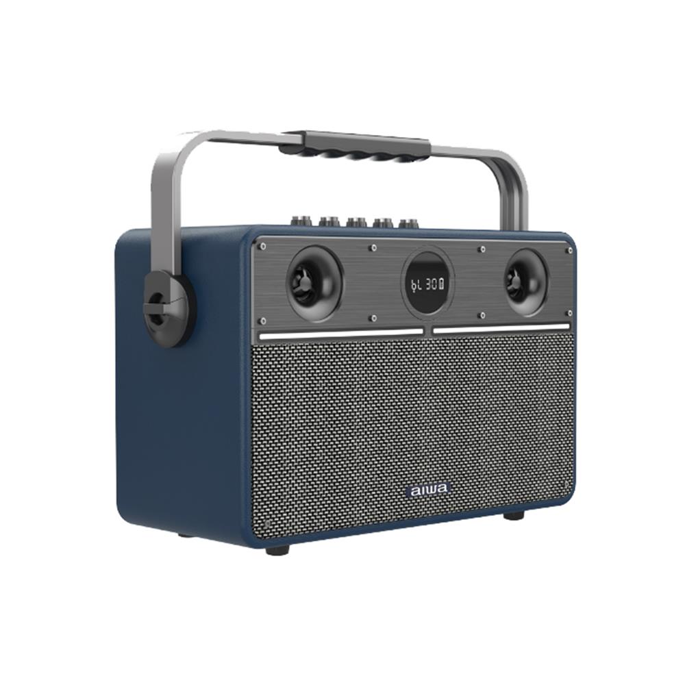ลำโพงบลูทูธพร้อมไมค์ AIWA MI-X430 สีน้ำเงิน