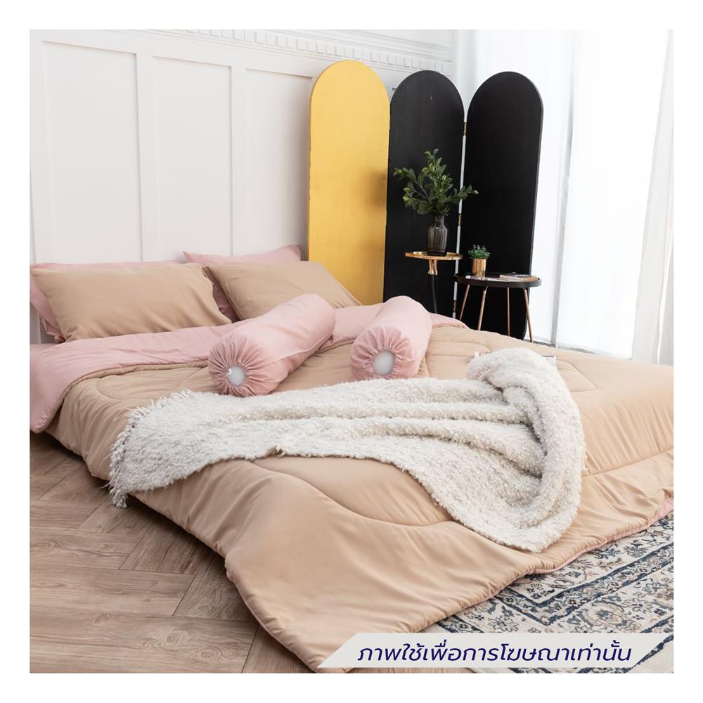 ชุดผ้าปูที่นอน 6 ฟุต (ชุด 6 ชิ้น) SANTA BEDDING สี PINK/BROWN