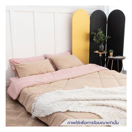 ชุดผ้าปูที่นอน 6 ฟุต (ชุด 6 ชิ้น) SANTA BEDDING สี PINK/BROWN_2