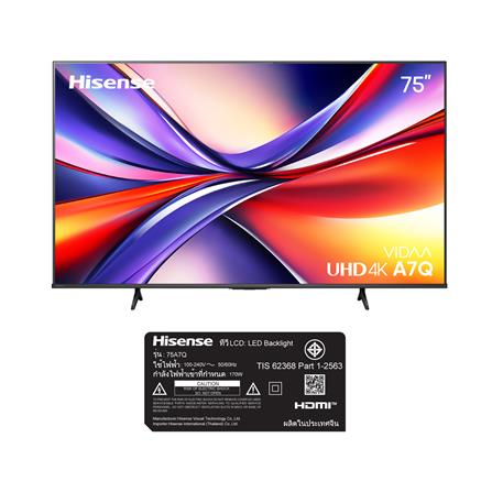 ทีวีแอลอีดี 75 นิ้ว HISENSE (4K, LED, VIDDA) 75A7Q_5