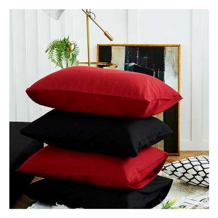 ชุดผ้าปูที่นอน 3.5 ฟุต (ชุด 4 ชิ้น) SANTA BEDDING สี BLACK/RED_4