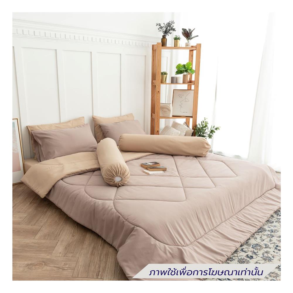 ชุดผ้าปูที่นอน 5 ฟุต (ชุด 6 ชิ้น) SANTA BEDDING สี BROWN/CREAM