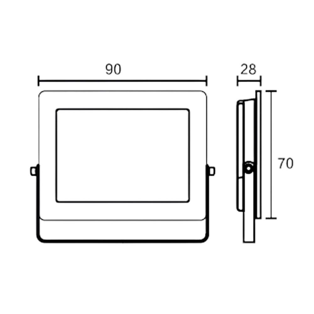 สปอตไลท์ภายนอก LED SYLVANIA VISION3 10 วัตต์ DAYLIGHT