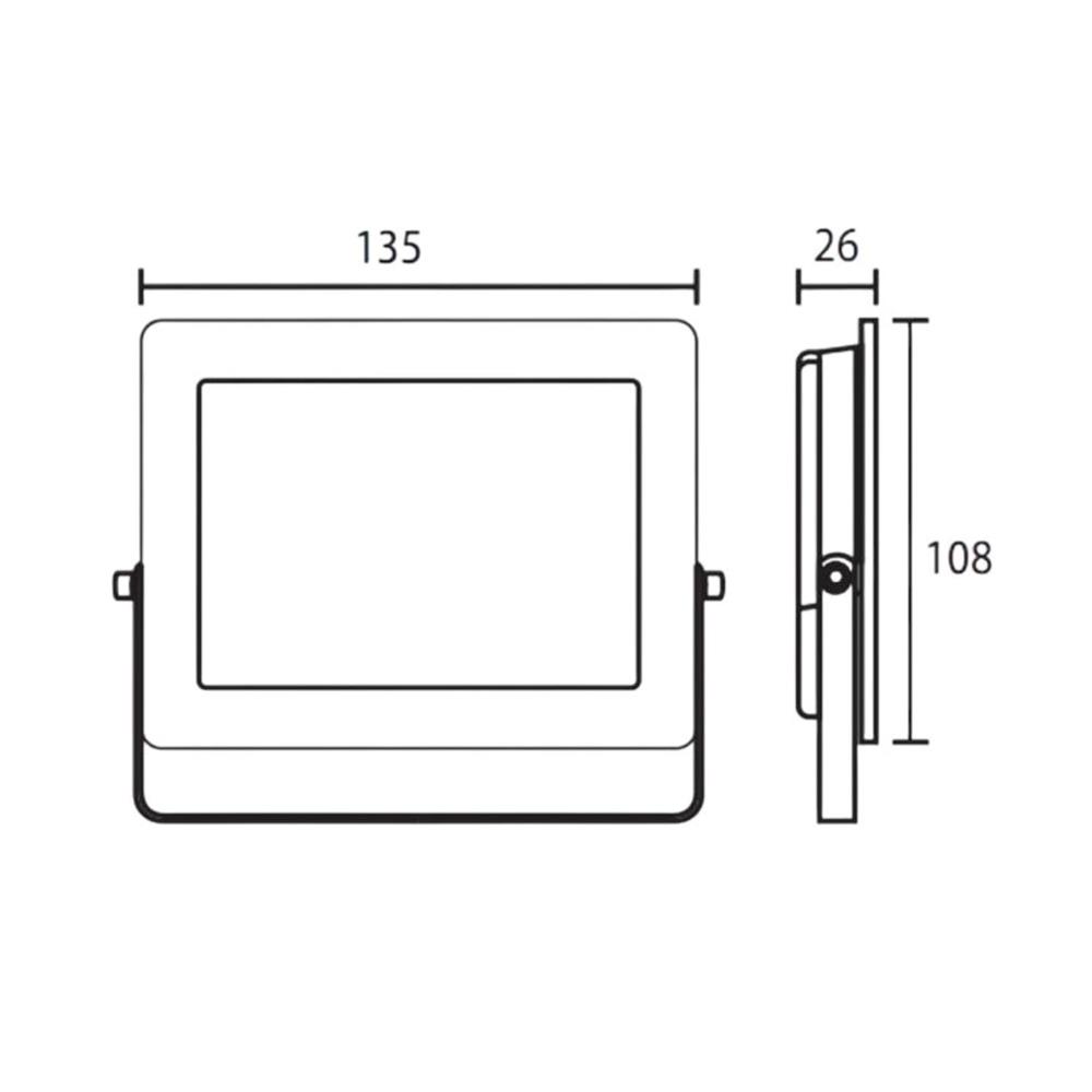 สปอตไลท์ภายนอก LED SYLVANIA VISION3 30 วัตต์ WARM WHITE