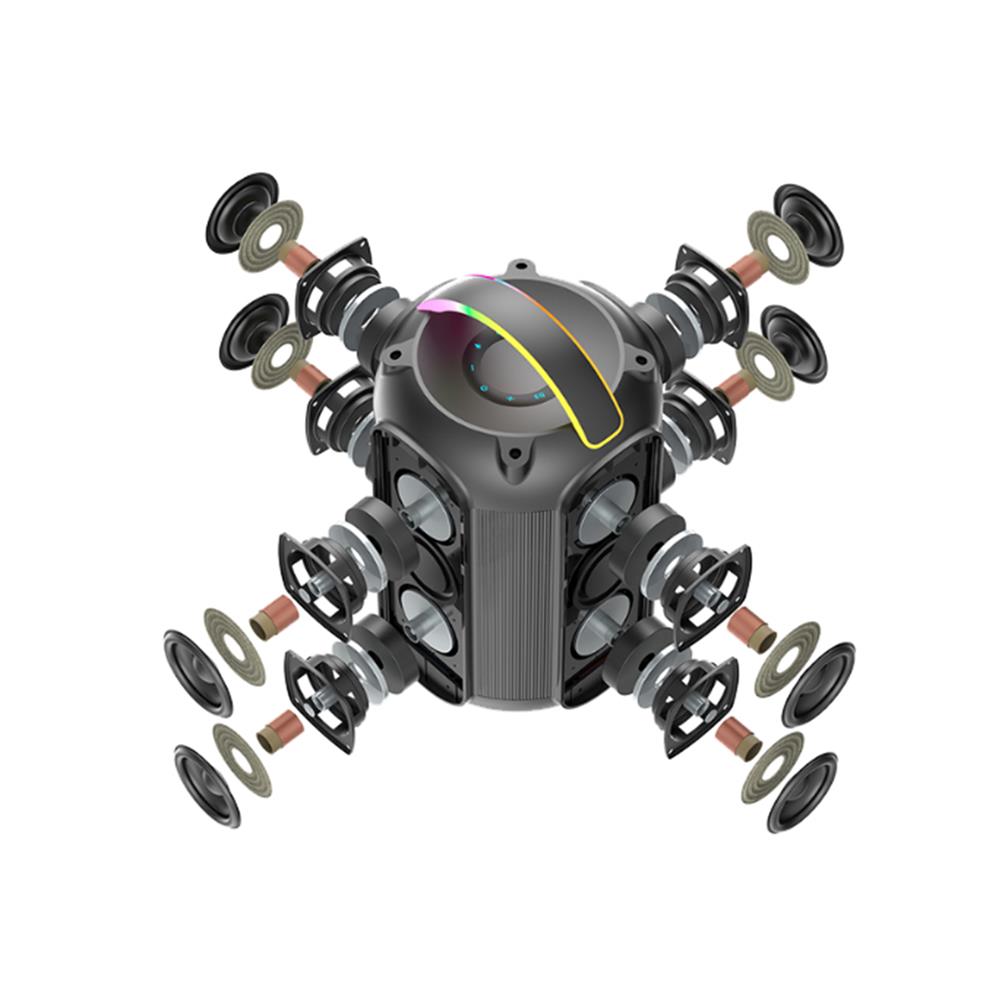 ลำโพงบลูทูธพกพา AIWA AW-3602 สีดำ