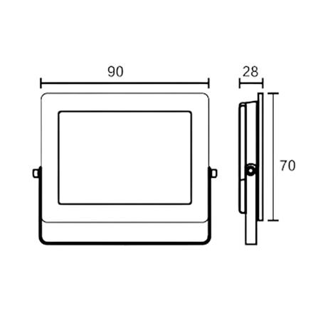 สปอตไลท์ภายนอก LED SYLVANIA VISION3 10 วัตต์ WARM WHITE_2